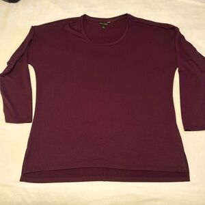 NWOT Banana Republic long sleeve tunic top.  Purple, size large.